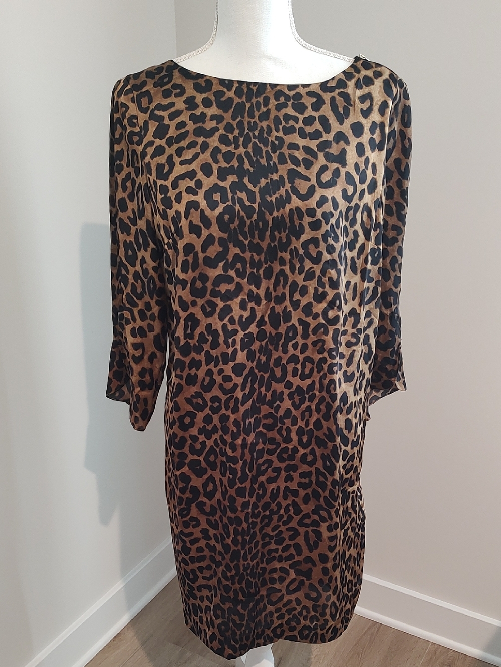 Animal Print Sheath Dress Elegant Sexy Punk Chic Structured Vintage